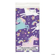 Unicorn Birthday Plastic Tablecloth, Birthday, Party Supplies, 1 Piece