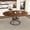 Walnut, variant on Alvantor Extendable Round Dining Table for 4-6 People, Modern Wood Farmhouse Table with Storage Shelf & Metal Base Perfect for Small Space Walnut