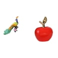 thumbnail image 1 of Estatua del pavo real,Estatua de pavo real,adorno de escritorio creativo y divertido,Estatua,Escultura de fruta artificial,estatua y artesanía,Colección de figuras de cerámica para, 1 of 8