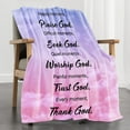 thumbnail image 1 of LHSHID Religious Gifts Healing Blanket Flannel Soft and Comfortable Anti static Bed Sofa Blanket 40x50in, 1 of 6