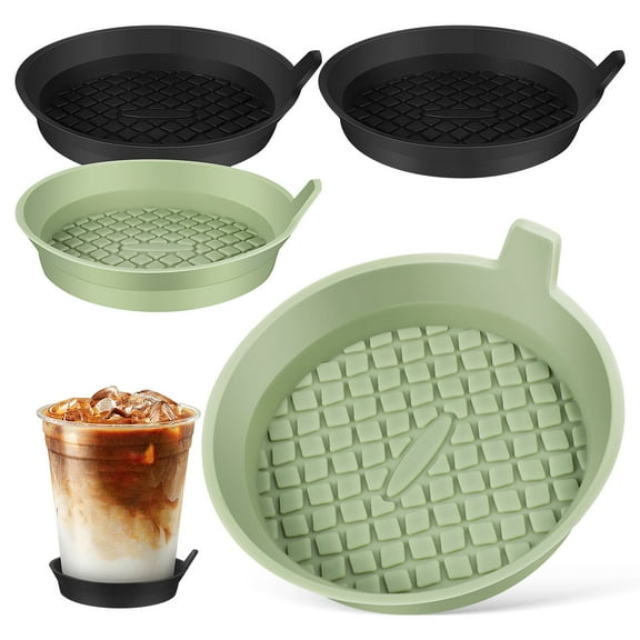 Homoyoyo 4 Pcs Silicone Car Cup Black Auto Drink Holder Protectors Universal Fit Interior Accessories