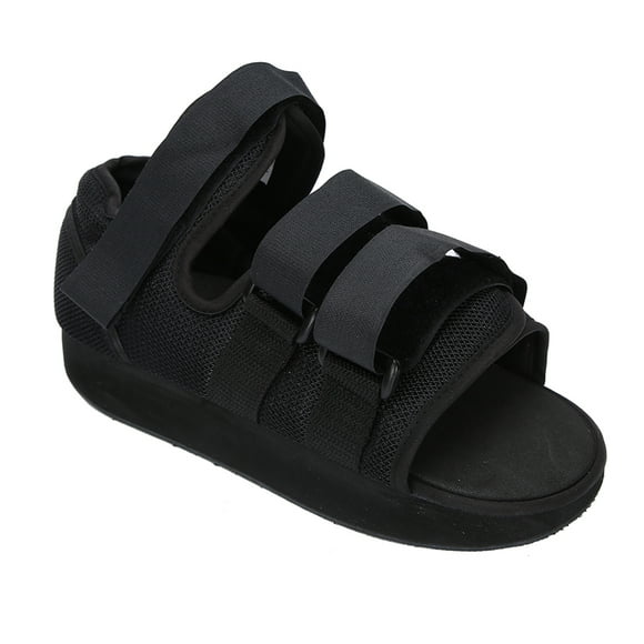 Cast Post Shoe, Toe Walking Boot Shoe, Foot  Cast Boot for Broken Foot with Adjustable Fastener Straps, Toe Walking Shoe for Ankle Leg Injury or Surgery