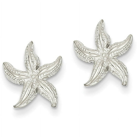 FJC Finejewelers 14k White Gold Starfish Earrings