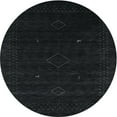 thumbnail image 1 of Ahgly Company Machine Washable Indoor Round Contemporary Gunmetal Green Area Rugs, 3' Round, 1 of 7