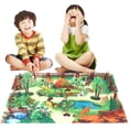 thumbnail image 6 of Esaierr Boys Dinosaur Activity Rug Carpet Toys for Toddler Kids 3+ Years Educational Early Learning Dinosaur Model World Boys Toys Games Play Mats, 6 of 6