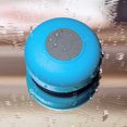 thumbnail image 4 of Altavoz Bluetooth para ducha con micrófono incorporado, 6 horas de tiempo de reproducción, botones de control y ventosa dedicada (azul), 4 of 5