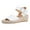 White, variant on YDN Women Comfortable Open Round Toe Sandals Slingback Wedge Platform Low Heels Buckle Daily Outfit Dressy Shoes Size 7 Black