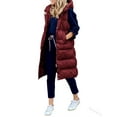 thumbnail image 1 of Veste Longue Sans Manches à Capuche pour Femmes Filles Automne Hiver, 1 of 2