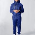 thumbnail image 2 of Hombres Casual Espesar Sudadera con capucha Deportes sólidos Al aire libre Cremallera Montañismo Sudadera Traje Pompotops oipoqjl29371, 2 of 5