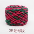 thumbnail image 1 of Nvzi Hilo de algodón para ganchillo, hilo fino para tejer a ganchillo, hilo de poliéster suave y duradero para tejer a mano y proyectos de manualidades, hilo, 2 rollos. Rosa + Verde, 1 of 4