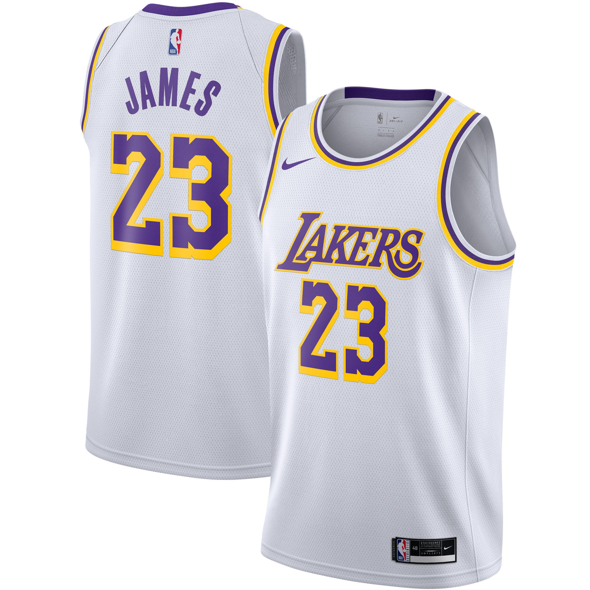 تيشيرت موسكينو Women's Nike Los Angeles Lakers #23 LeBron James White NBA Swingman Association Edition Jersey صور بوغاتي