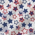 thumbnail image 3 of 4th of July Stars Shower Curtain American Patriot Independence Day Celebration Red Blue Stars Holiday Home Print Waterproof Bathroom Bathtubs Decor Easy Washable Durable 72x72 Inches, 3 of 5