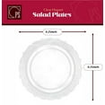 thumbnail image 5 of Elegant Clear Plastic Plastes, Disposable Dinnerware Set, Wedding Plastic Dishes For 20 Guests (20 10.25'' Dinner Plates and 20 7.25'' Salad Plates), Fancy Plates Disposable Dinnerware, 5 of 5