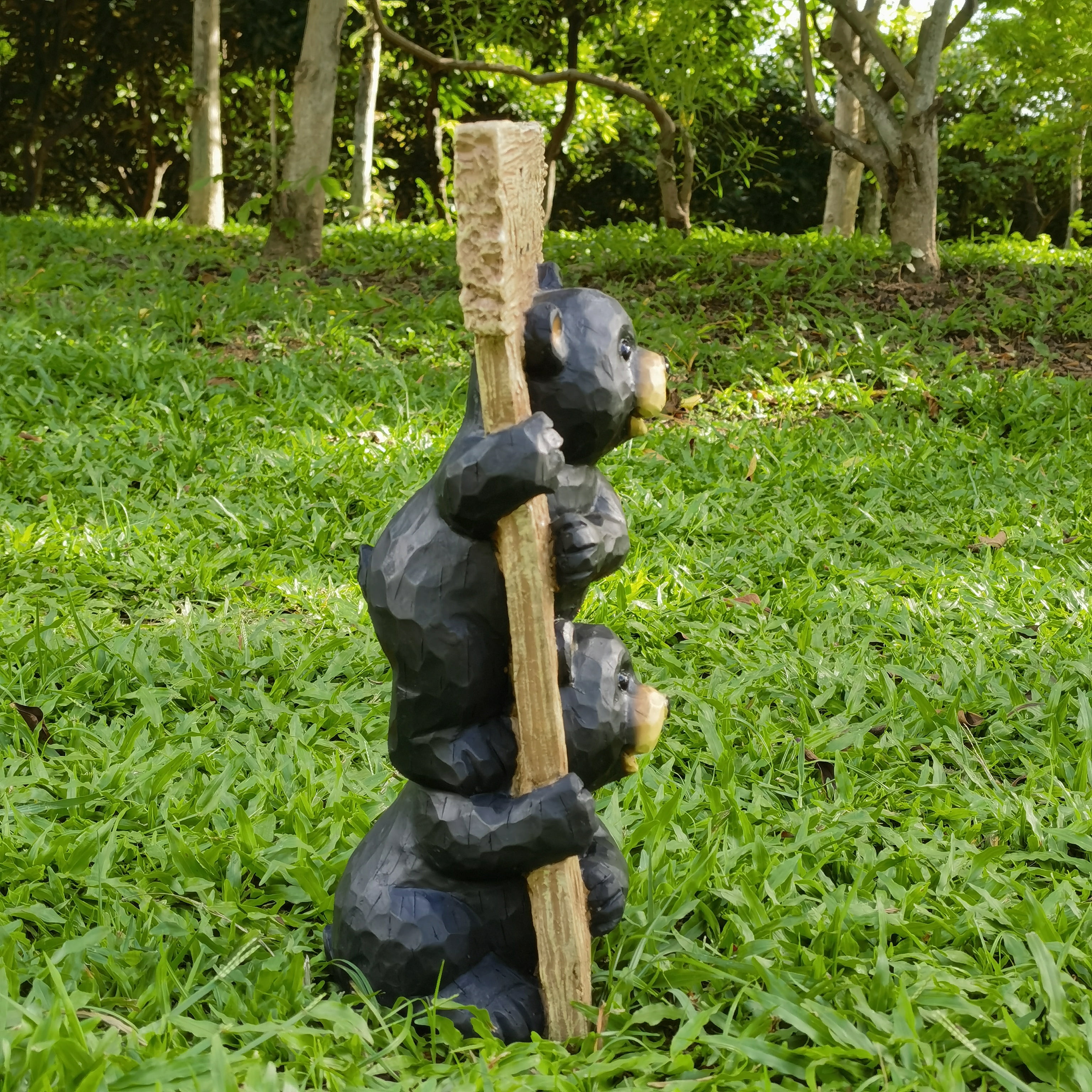 Stacking Bears with Welcome Sign for Garden or Home