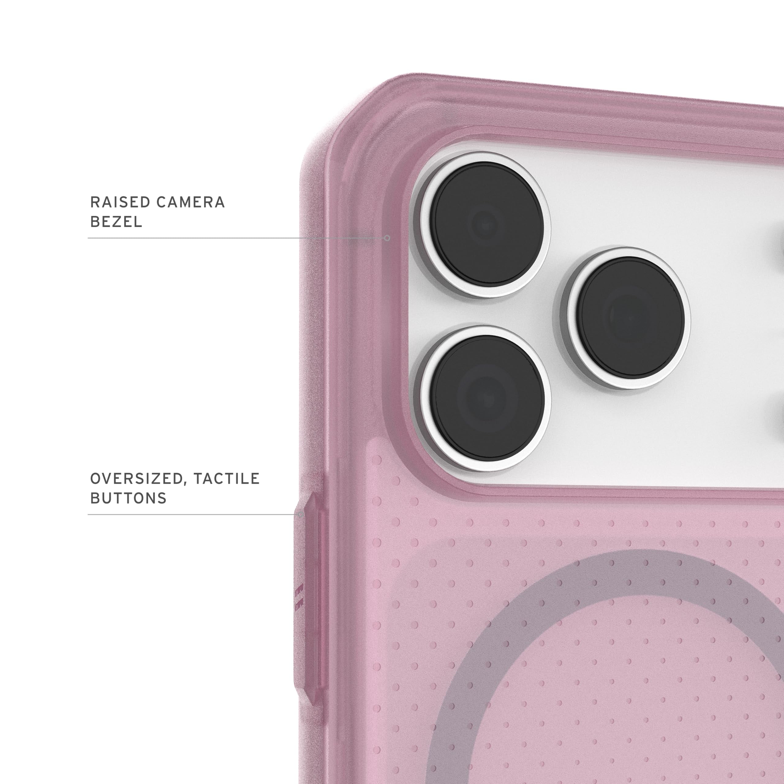 UAG iPhone 17 Pro Case Dot - Compatible with MagSafe Translucent Military Grade Protective Cover, Purple