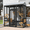 Black, variant on TIMHAKA 72” Catio Outdoor Cat Enclosure, Large Cat Catio for Multiple Cats, Outdoor Cats Enclosure with Waterproof Cover, Gray