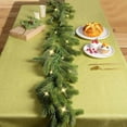 thumbnail image 5 of Indoor Christmas Decorations Norfolk Pine Garland Christmas with Light,Winter Artificial Greenery Garland Table Mantle Stairs Fireplace Wall Decor Outdoor Indoor Porch Home Decorations, 5 of 6