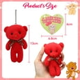 thumbnail image 4 of Bulk Pack of 28 Valentine's Day Mini Plush Bears with Heart Cards, Stuffed Bear Keychains and Plush Toys for Kids Classroom Exchange, Party Favors, and Gifts, 4 of 8