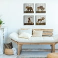 thumbnail image 2 of The Stupell Home Decor Collection Grey and Brown Watercolor Distressed Texture Woodland Animals Bear Buffalo Deer and Moose 4pc Stretched Canvas Art Set, 17 x 1.5 x 17, 2 of 5