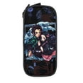 thumbnail image 2 of Demon Slayer Pencil Case Large Capacity Pencil Pouch Pen Bag Office Stationery Organizer Travel Makeup Bag Black, 2 of 9