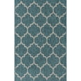 thumbnail image 1 of Unique Loom Tapis en Treillis Extérieur 3' 3 x 5' 3 Rectangle Teal/gris, 1 of 2
