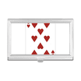 thumbnail image 1 of Porte-Cartes de Visite Motif Cœur 8 Cartes à Jouer Étui de Poche Portefeuille, 1 of 3