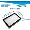 thumbnail image 5 of HQRP 2-pack HEPA Filter fits Panasonic MC-V5481 MC-V5485 MC-V5491 MC-V5451 MC-V5454 Fold'n Go Upright Vacuum Cleaners, 5 of 7