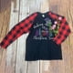 thumbnail image 5 of ICHUANYI Liquidación Blusa holgada de manga larga con cuello redondo y costuras de árbol de Navidad a cuadros para mujer ICHUANYI WER202308244169, 5 of 9