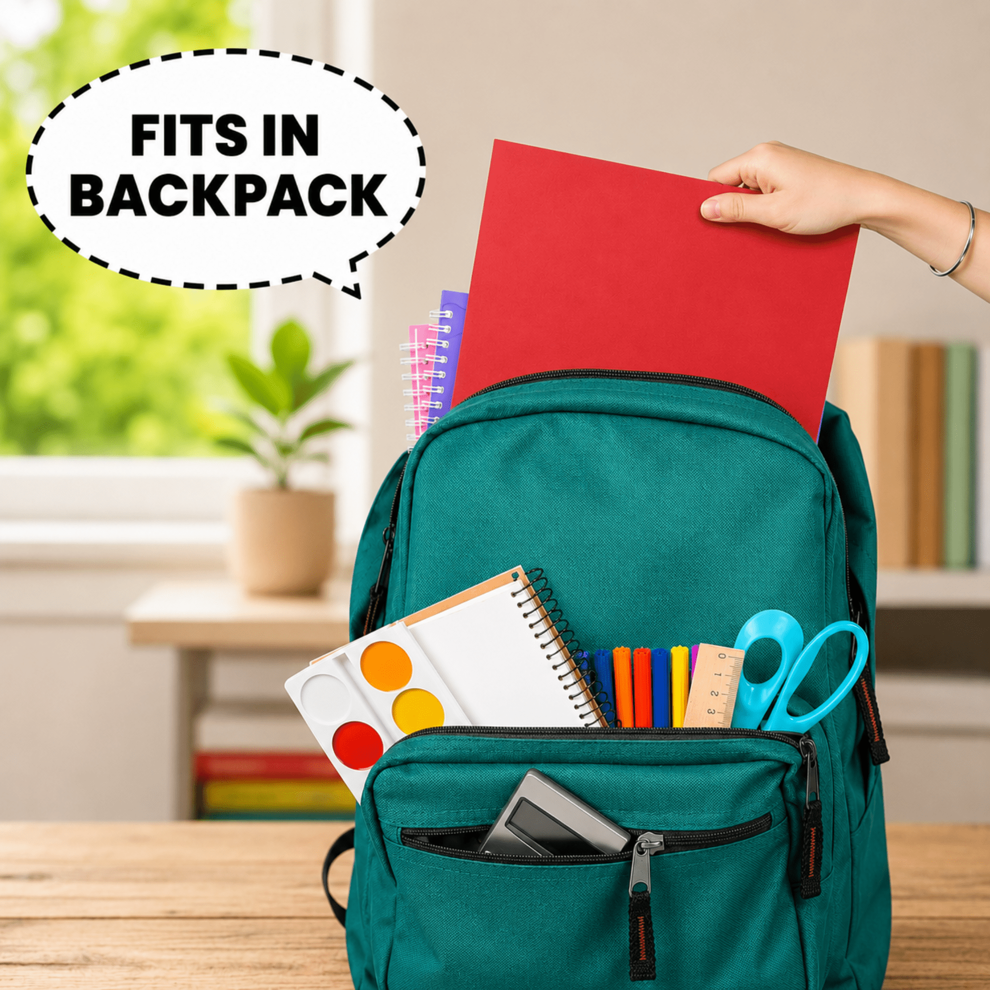 School Supply Boxes | (Red) Three Prong, Two Pocket Folders | 200 Pack | Letter Size Folders for the Classroom & Office