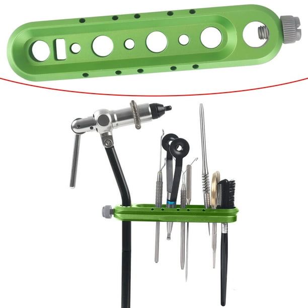 Fly Tying Tool Holder Organizer Adjustable for Threaders Green 