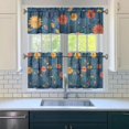 thumbnail image 3 of Vintage Farmhouse Curtains 24 Inch - 3 Panel Bohemian Wildflower Set with Rustic Floral Print, Rod Pocket Kitchen Window Drapes, 3 of 6