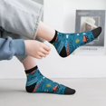 thumbnail image 6 of Uemuo Construction Trucks Printed Crew Socks, Moisture-Wicking Socks, Athletic Socks for Men Breathable Cushion Socks Casual Sport Socks for Running Traveling, 6 of 6