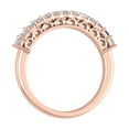 thumbnail image 2 of 1/2 Carat Natural Princess Cut Diamond Wedding Band Ring in 14K Rose Gold (Ring Size 7.5), 2 of 4