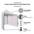 thumbnail image 2 of Toldo Carpa Lona Plegable Reforzado Impermeable Portátil 3x3M Con Paredes, 2 of 4