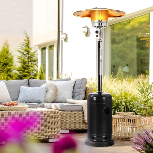 SOLAURA 48000 BTU Patio Heater Outdoor Standing Propane Heater, Brilliant  Black - Walmart.com