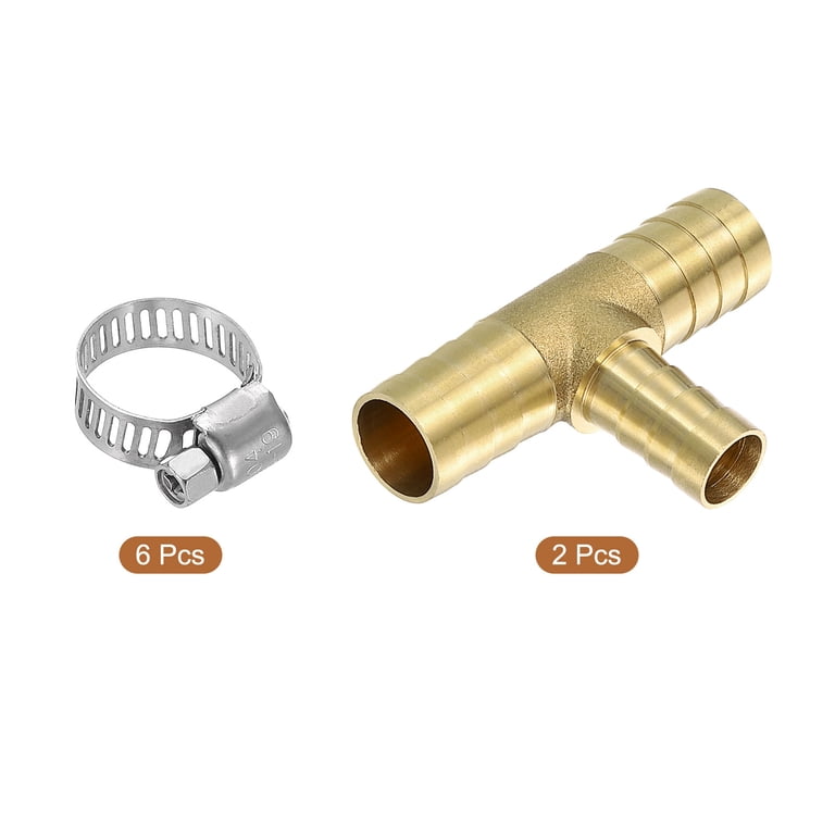 5/16 Tee 3-Way Barb Hose Fitting Connector Fuel Air Water Vacuum Pipe Durable e