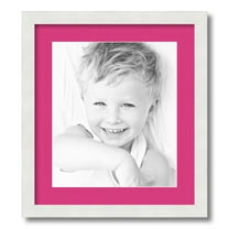 ArtToFrames 16x18 Matted Picture Frame with 12x14 Single Mat Photo Opening Framed in 1.25 Satin White Frame and 2 Tulip Mat (FWM-3966-16x18)