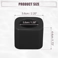 thumbnail image 3 of Unique Bargains Square Mini Ceramic Toothbrush Holder Black 2.20"x2.20"x1.73" Electric Toothbrush Holder for Bathroom, 3 of 8