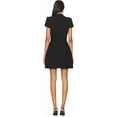 thumbnail image 4 of ZANKLEY Womens Short Sleeve High Neck Mini Dress Party Clubwear Club Bodycon Short Dresses, 4 of 6