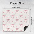 thumbnail image 5 of Trendy Pink Bow Coquette Mouse Pad, Office Supplies Mouse Pad, Pink Desk Accessories, Gamer Girl Accessories, Cute Square Mouse Pad Gifts for Girls Women, 5 of 6