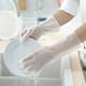 thumbnail image 2 of Guantes de limpieza para el hogar de 4 pares Guantes de cocina impermeables Guantes protectores de acero plástico Guantes antideslizantes para el hogar para uso de limpieza (Tamaño M Blanco), 2 of 5
