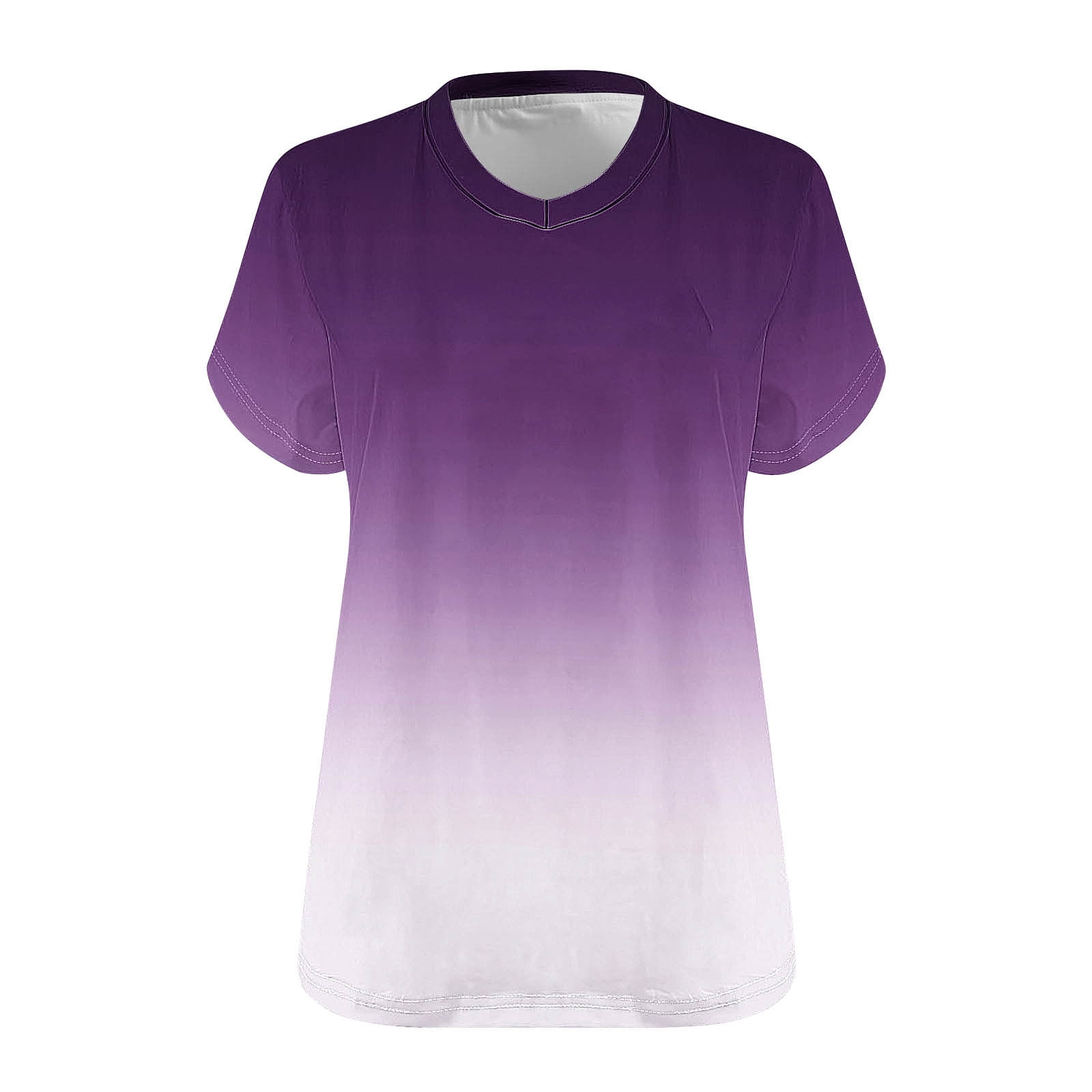 CACOS Plus Size Women's Summer Top - Striped Raglan Short Sleeve Tunic, XL To 5XL