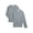 Grey Heather, variant on Toddler Girls School Uniform Long Sleeve Interlock Polo Shirt, 2-Pack