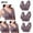Gray, variant on No Underwire Sport Bralettes for Women, Lace Padded Seamless T-Shirt Lingerie, Yoga Everyday Deep V Bras
