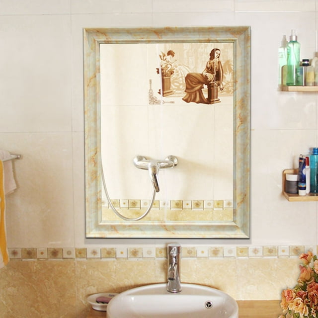 Miroir Mural Miroir de Toilette Miroir de Maquillage pour Salle de Bain
