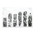thumbnail image 5 of Unique Bargains 1 Set Colorful Flat Bottom Style Rhinestone Nail Supplies Black, 5 of 7