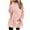Pink, variant on GigrtiJin Women's Fall Winter Plush Tops Pullover Fleece Crewneck Sweatshirt Solid Color Warm Sweater with Pockets
