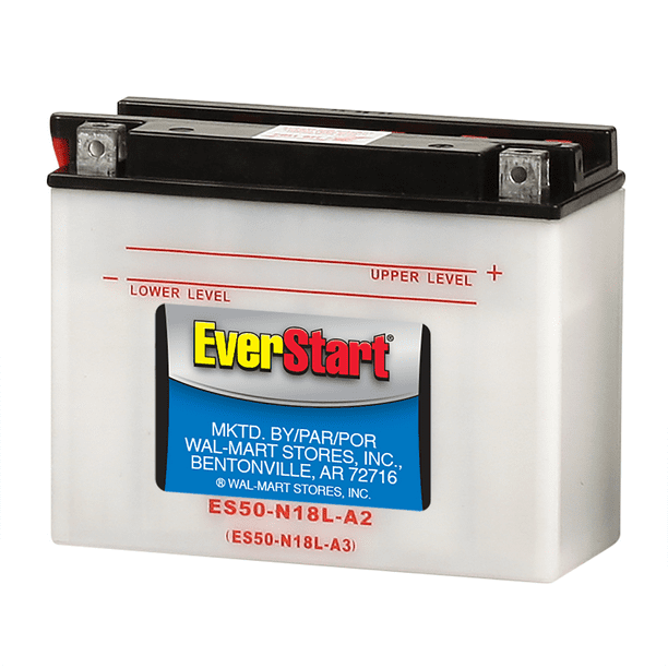 EverStart Lead Acid PowerSport Battery, Group Size ES50N18LA3 (12V/260