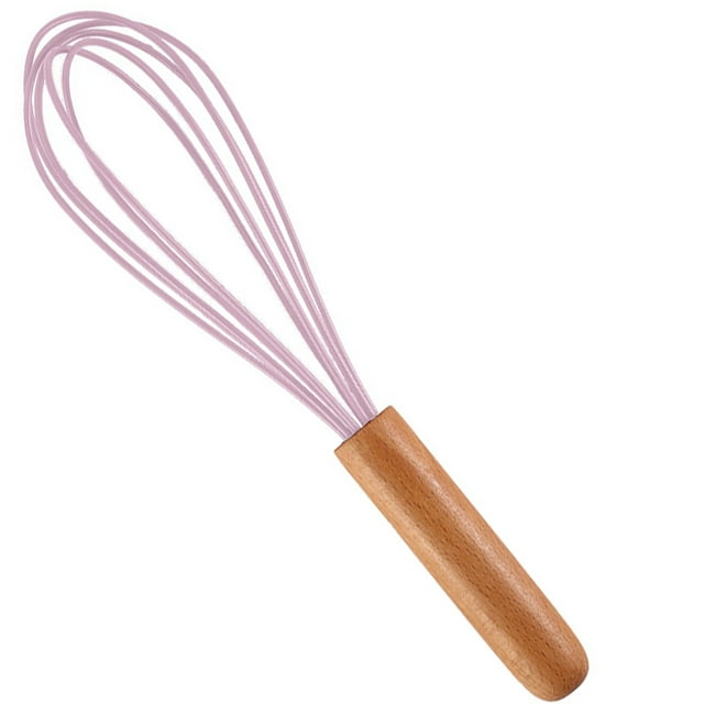 Fouet de Cuisson en Fil de Silicone Premium, Batteur à Œufs en Silicone en Acier Inoxydable, Batteur à Œufs Coloré, Mélangeur, Outils de Cuisson 10 Pouces