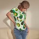 thumbnail image 3 of Balery Green Avocado Body de cuello redondo de manga corta para mujer Tops de manga corta Tops básicos-XX-Large, 3 of 6